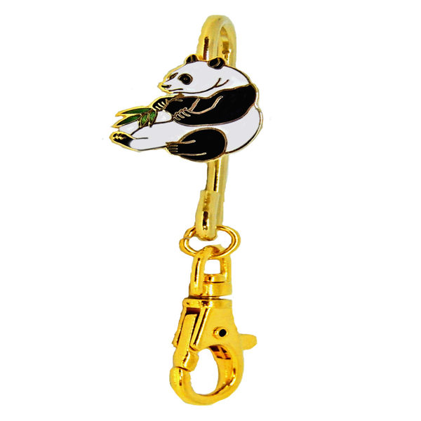 鑰匙圈客製化 ，琺瑯金屬鑰匙圈 ， 景泰藍掛鉤式鑰匙圈(短版)